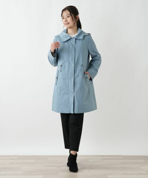 Leilian / レリアン その他アウター | 【はっ水加工素材】中わたフーデッドハーフコート | 詳細16