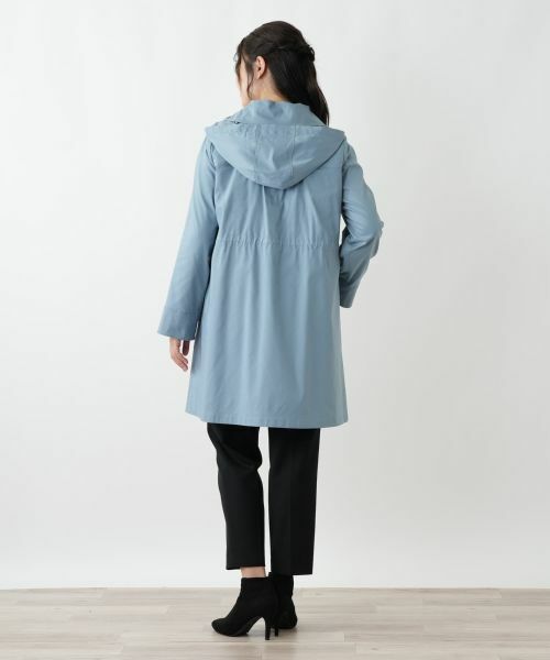 Leilian / レリアン その他アウター | 【はっ水加工素材】中わたフーデッドハーフコート | 詳細18