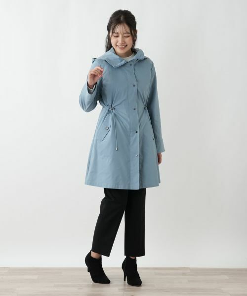 Leilian / レリアン その他アウター | 【はっ水加工素材】中わたフーデッドハーフコート | 詳細19