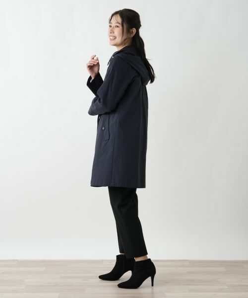 Leilian / レリアン その他アウター | 【はっ水加工素材】中わたフーデッドハーフコート | 詳細2