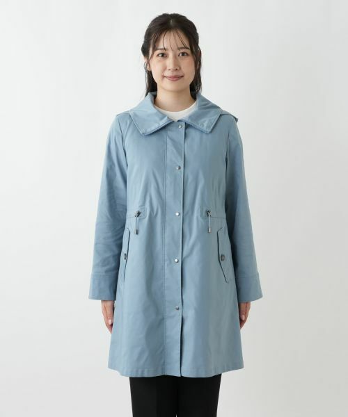 Leilian / レリアン その他アウター | 【はっ水加工素材】中わたフーデッドハーフコート | 詳細23