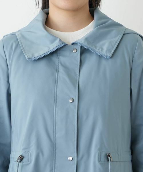 Leilian / レリアン その他アウター | 【はっ水加工素材】中わたフーデッドハーフコート | 詳細26