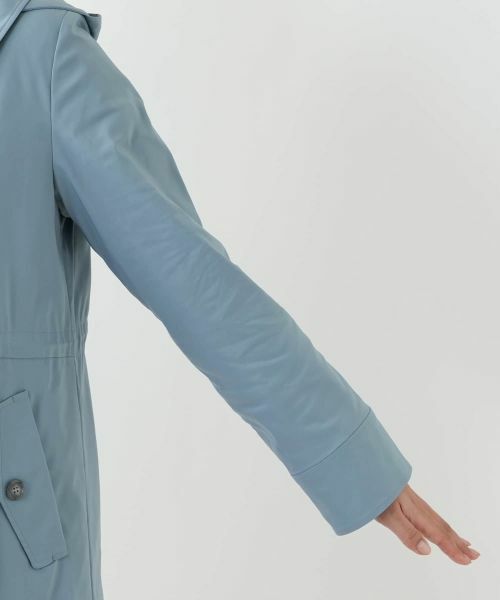 Leilian / レリアン その他アウター | 【はっ水加工素材】中わたフーデッドハーフコート | 詳細28