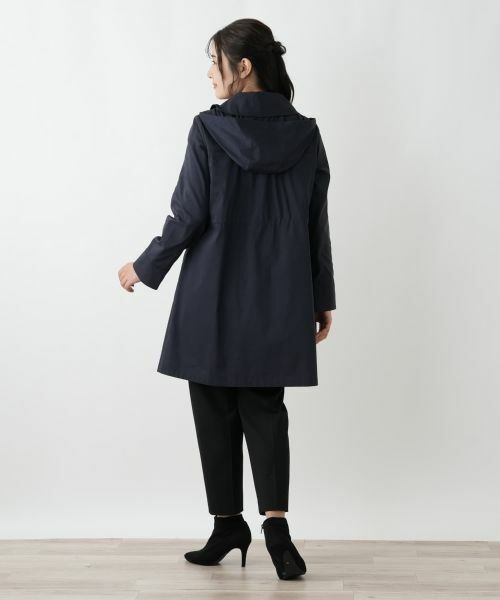 Leilian / レリアン その他アウター | 【はっ水加工素材】中わたフーデッドハーフコート | 詳細3