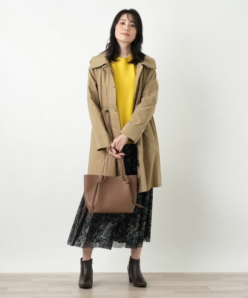 Leilian / レリアン その他アウター | 【はっ水加工素材】中わたフーデッドハーフコート | 詳細6