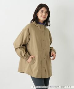 Leilian / レリアン テーラードジャケット | 【はっ水加工素材】2WAYフーデッドロングジャケット