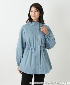 Leilian / レリアン テーラードジャケット | 【はっ水加工素材】2WAYフーデッドロングジャケット