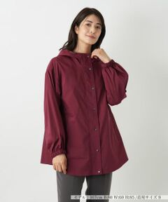 Leilian / レリアン テーラードジャケット | 【はっ水加工素材】2WAYフーデッドロングジャケット