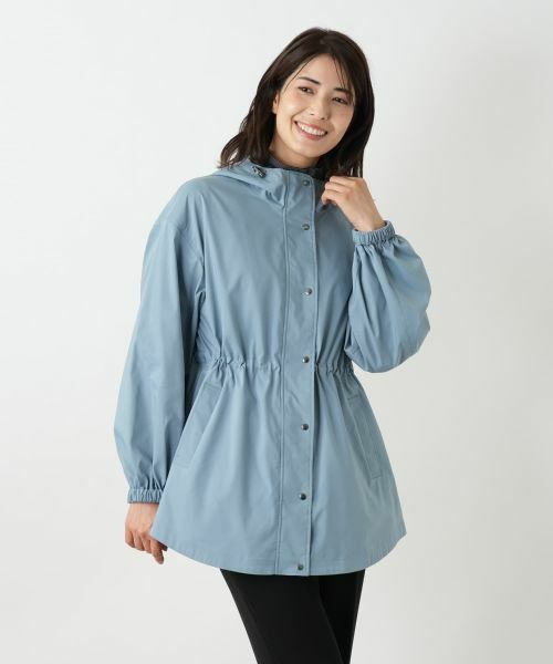 Leilian / レリアン テーラードジャケット | 【はっ水加工素材】2WAYフーデッドロングジャケット | 詳細13