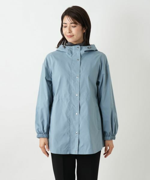 Leilian / レリアン テーラードジャケット | 【はっ水加工素材】2WAYフーデッドロングジャケット | 詳細14