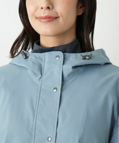 Leilian / レリアン テーラードジャケット | 【はっ水加工素材】2WAYフーデッドロングジャケット | 詳細17