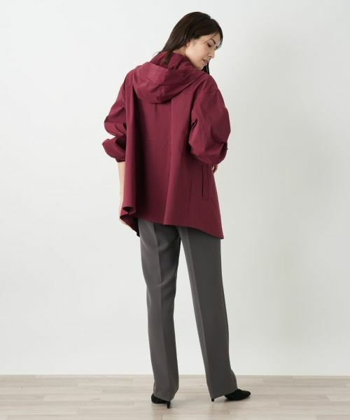 Leilian / レリアン テーラードジャケット | 【はっ水加工素材】2WAYフーデッドロングジャケット | 詳細3