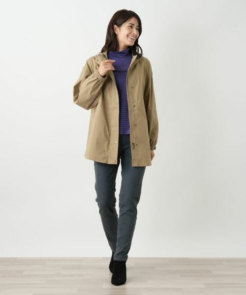 Leilian / レリアン テーラードジャケット | 【はっ水加工素材】2WAYフーデッドロングジャケット | 詳細4