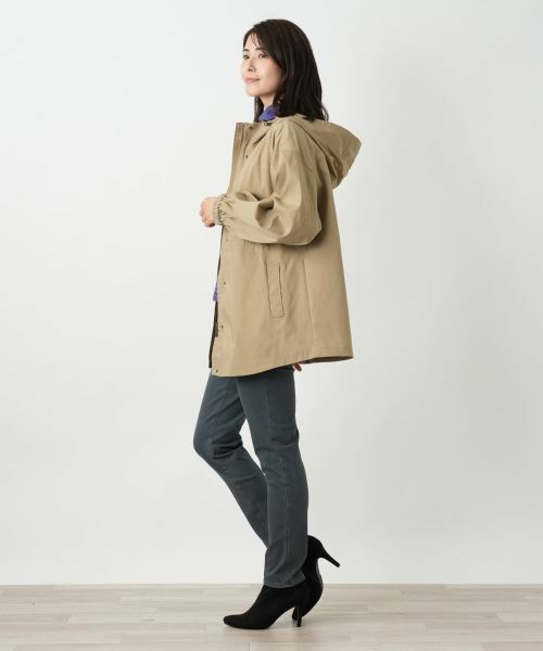 Leilian / レリアン テーラードジャケット | 【はっ水加工素材】2WAYフーデッドロングジャケット | 詳細5