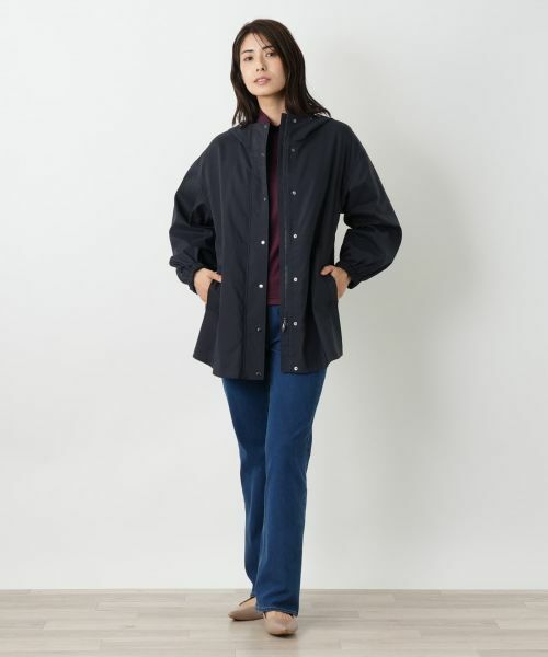 Leilian / レリアン テーラードジャケット | 【はっ水加工素材】2WAYフーデッドロングジャケット | 詳細7
