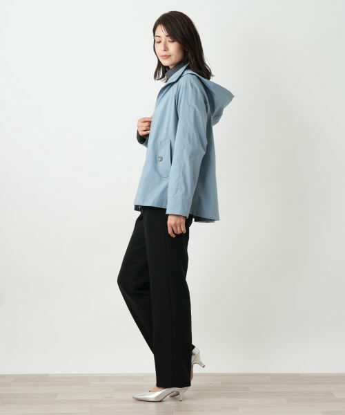 Leilian / レリアン テーラードジャケット | 【はっ水加工素材】2WAYフーデッドジャケット | 詳細11
