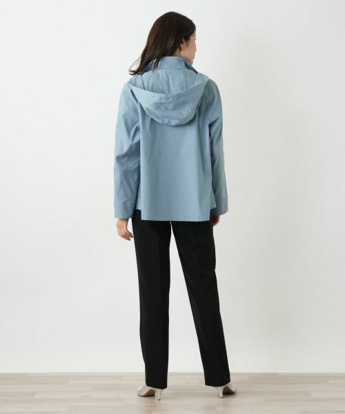 Leilian / レリアン テーラードジャケット | 【はっ水加工素材】2WAYフーデッドジャケット | 詳細12