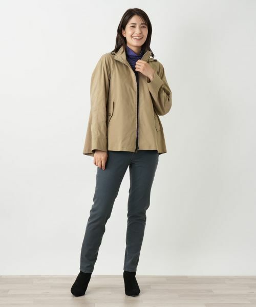 Leilian / レリアン テーラードジャケット | 【はっ水加工素材】2WAYフーデッドジャケット | 詳細4