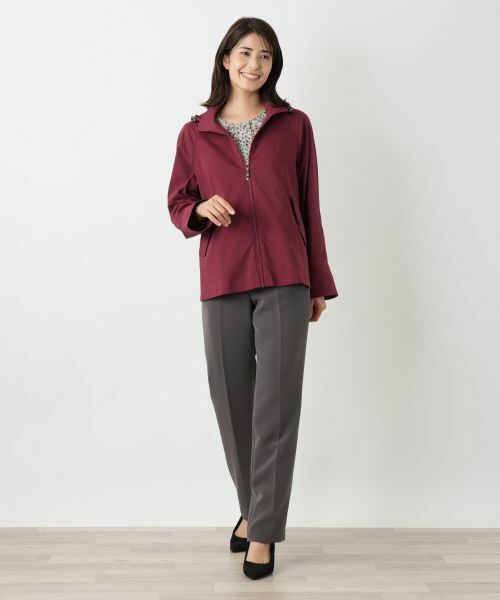 Leilian / レリアン テーラードジャケット | 【はっ水加工素材】2WAYフーデッドジャケット | 詳細7