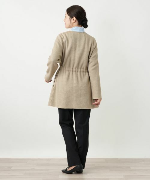 Leilian / レリアン その他アウター | ノーカラー比翼コート | 詳細3