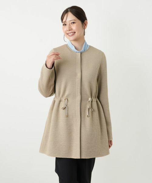 Leilian / レリアン その他アウター | ノーカラー比翼コート | 詳細4