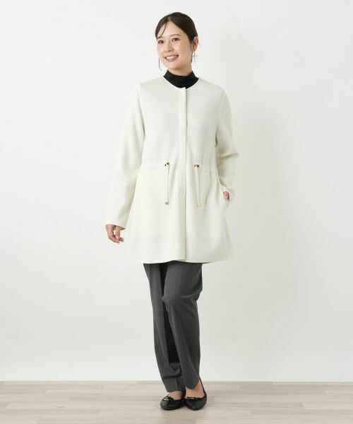 Leilian / レリアン その他アウター | ノーカラー比翼コート | 詳細5