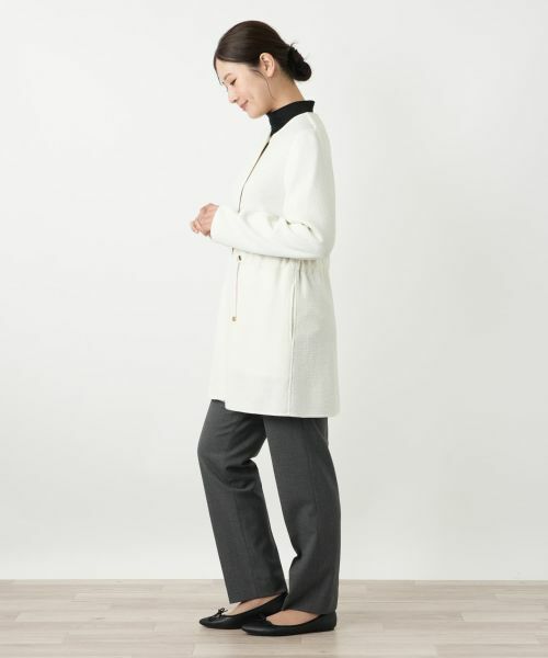 Leilian / レリアン その他アウター | ノーカラー比翼コート | 詳細6