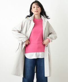 Leilian / レリアン その他アウター | フーデッド比翼コート