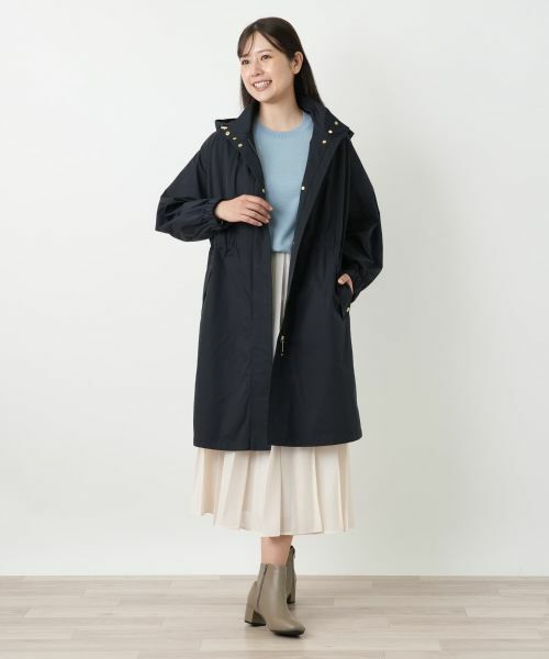 Leilian / レリアン その他アウター | フーデッド比翼コート | 詳細1