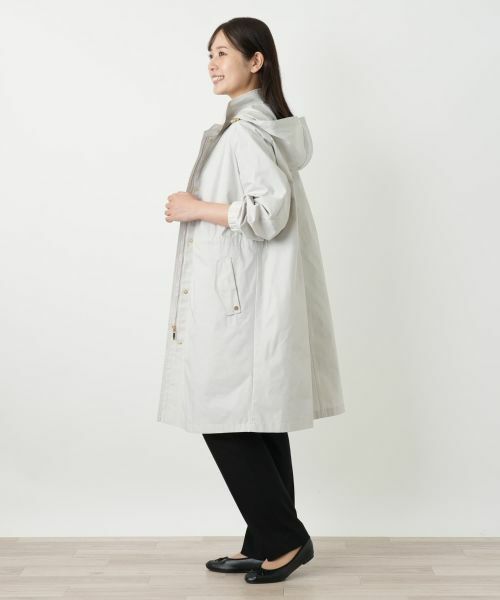 Leilian / レリアン その他アウター | フーデッド比翼コート | 詳細9