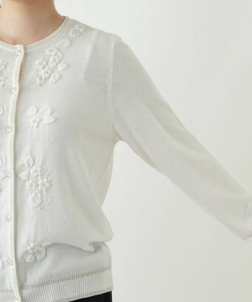 Leilian / レリアン カーディガン・ボレロ | ラメ刺繍カーディガン【CORSINI & PROTI】 | 詳細12