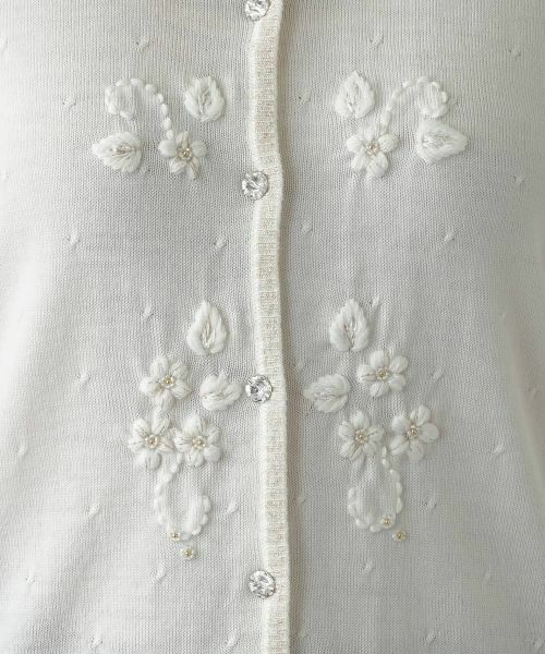 Leilian / レリアン カーディガン・ボレロ | ラメ刺繍カーディガン【CORSINI & PROTI】 | 詳細14