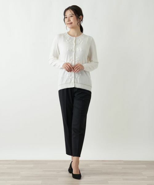 Leilian / レリアン カーディガン・ボレロ | ラメ刺繍カーディガン【CORSINI & PROTI】 | 詳細4