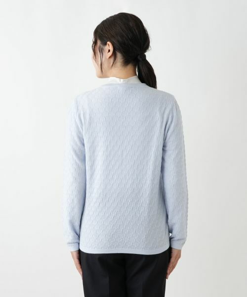 Leilian / レリアン カーディガン・ボレロ | 刺繍Vラインカーディガン【CORSINI & PROTI】 | 詳細12