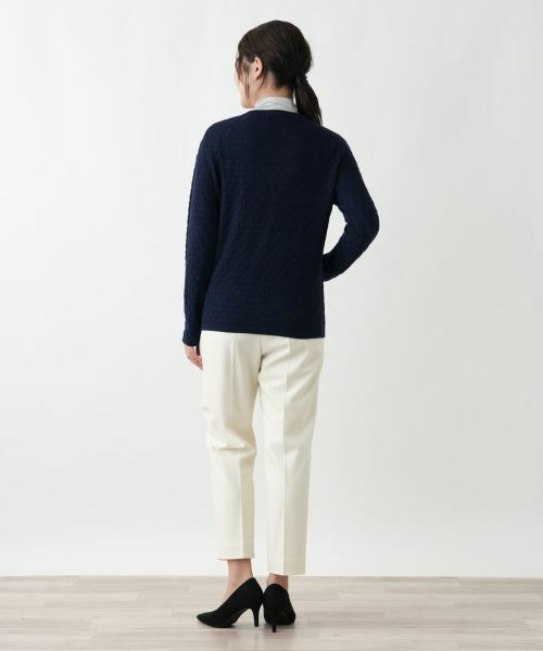 Leilian / レリアン カーディガン・ボレロ | 刺繍Vラインカーディガン【CORSINI & PROTI】 | 詳細3