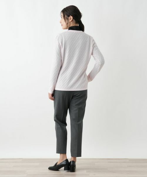 Leilian / レリアン カーディガン・ボレロ | 刺繍Vラインカーディガン【CORSINI & PROTI】 | 詳細6