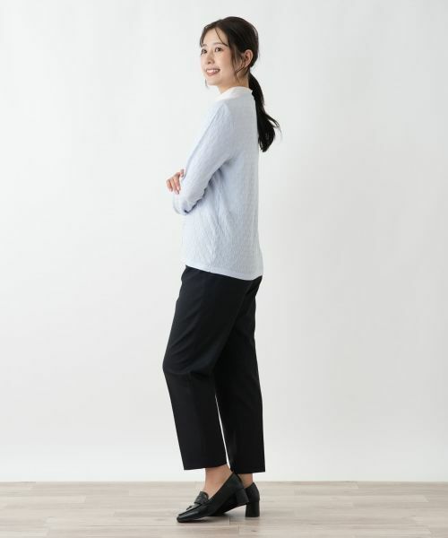 Leilian / レリアン カーディガン・ボレロ | 刺繍Vラインカーディガン【CORSINI & PROTI】 | 詳細8