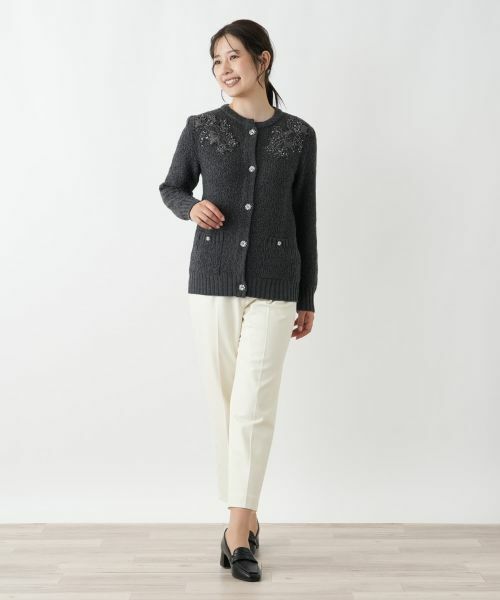 Leilian / レリアン カーディガン・ボレロ | レース刺繍カーディガン【CORSINI & PROTI】 | 詳細1