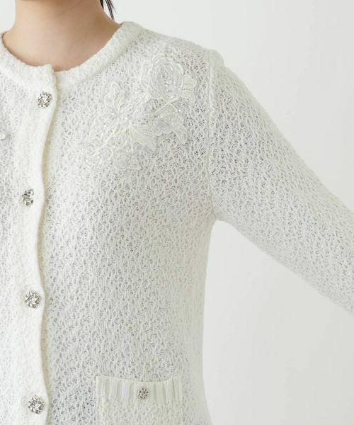 Leilian / レリアン カーディガン・ボレロ | レース刺繍カーディガン【CORSINI & PROTI】 | 詳細12