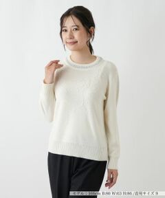 Leilian / レリアン ニット・セーター | 刺繍クルーネックニット【CORSINI & PROTI】