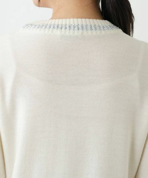 Leilian / レリアン ニット・セーター | 刺繍クルーネックニット【CORSINI & PROTI】 | 詳細11
