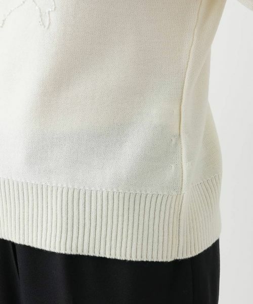 Leilian / レリアン ニット・セーター | 刺繍クルーネックニット【CORSINI & PROTI】 | 詳細13