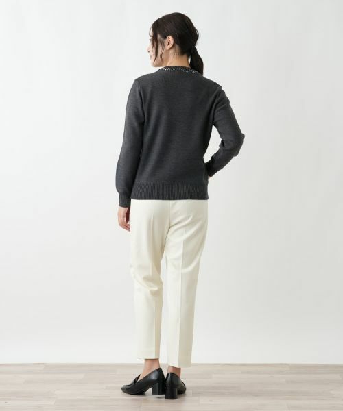 Leilian / レリアン ニット・セーター | 刺繍クルーネックニット【CORSINI & PROTI】 | 詳細3