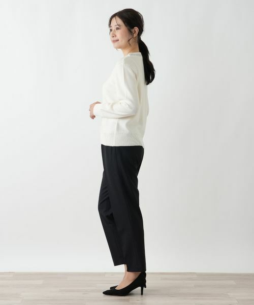 Leilian / レリアン ニット・セーター | 刺繍クルーネックニット【CORSINI & PROTI】 | 詳細5