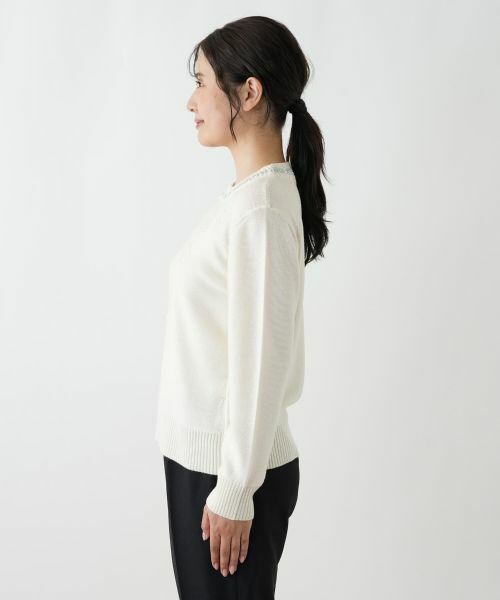 Leilian / レリアン ニット・セーター | 刺繍クルーネックニット【CORSINI & PROTI】 | 詳細8