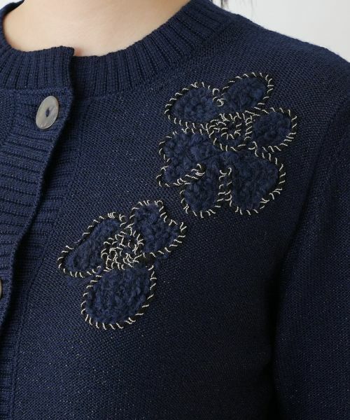 Leilian / レリアン カーディガン・ボレロ | ラメ刺繍カーディガン【CORSINI & PROTI】 | 詳細13