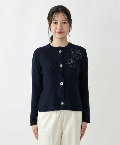 Leilian / レリアン カーディガン・ボレロ | ラメ刺繍カーディガン【CORSINI & PROTI】 | 詳細7