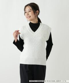 Leilian / レリアン テーラードジャケット | 刺繍Vネックニットベスト【CORSINI & PROTI】