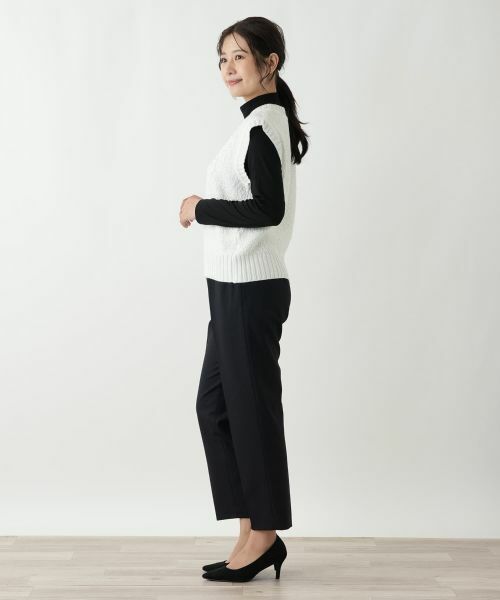 Leilian / レリアン テーラードジャケット | 刺繍Vネックニットベスト【CORSINI & PROTI】 | 詳細5