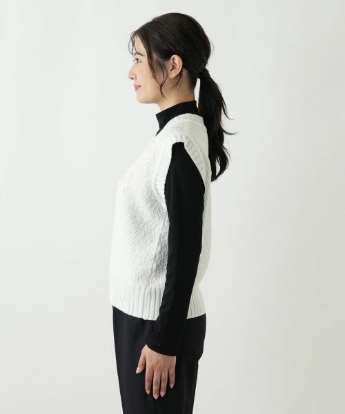 Leilian / レリアン テーラードジャケット | 刺繍Vネックニットベスト【CORSINI & PROTI】 | 詳細8